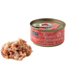 Fish4Cats Finest Tuna Fillet with Salmon Cat Can Food 三文魚及吞拿魚柳貓罐頭 70g X10